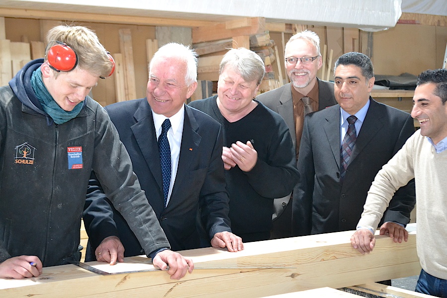 Zu Besuch bei der Adolf Schulze GmbH - Lagenser Ausbildungsbetrieb unterstützt deutsch-ägyptische Ausbildungszusammenarbeit im Bauhandwerk