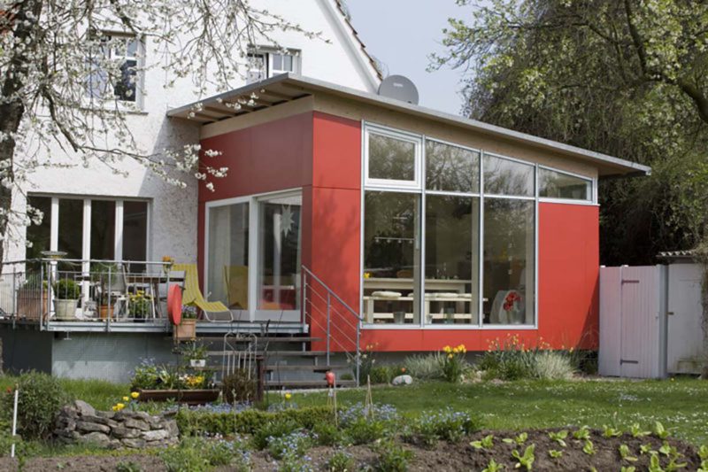 Anbau an bestehendes Haus Holzbau Schulze Holzbau