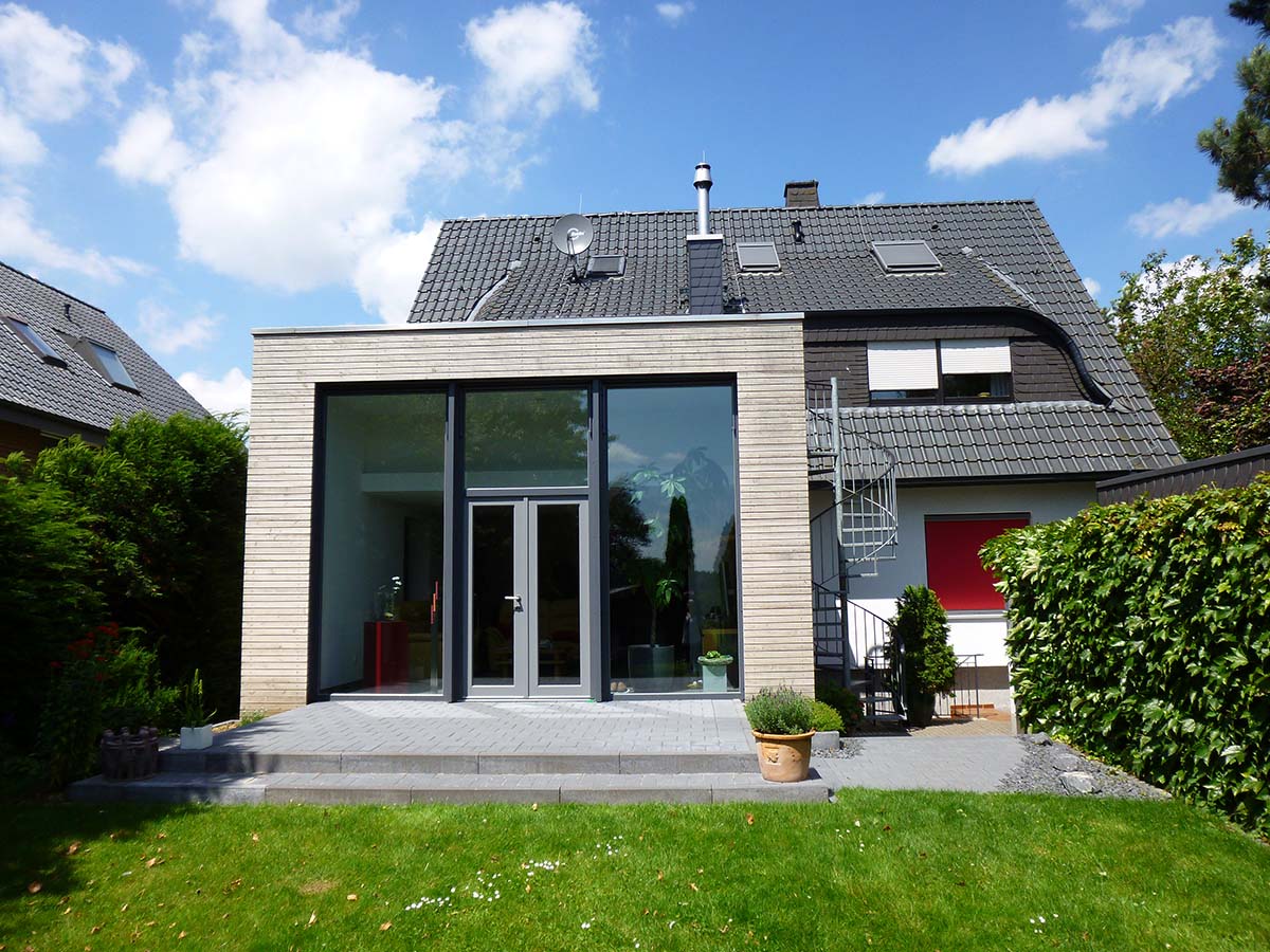 Anbau an bestehendes Haus Holzbau Schulze Holzbau