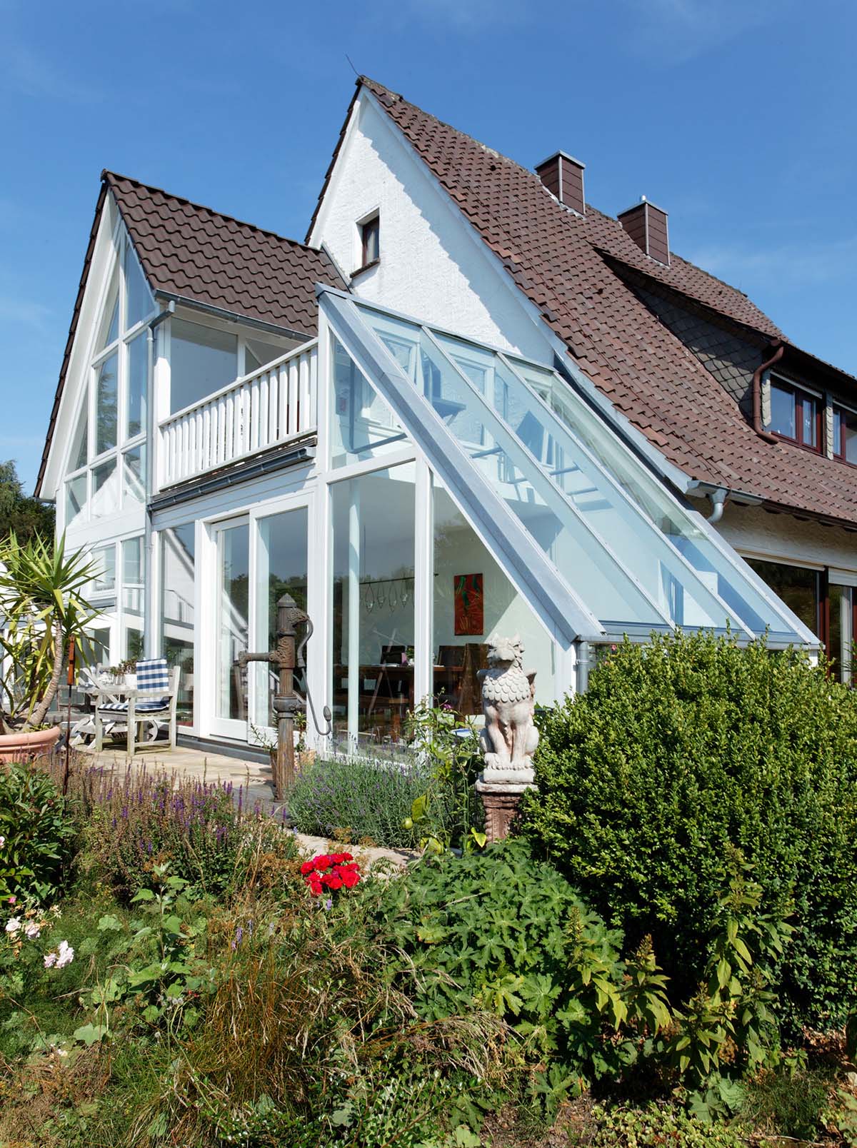 Wintergarten Anbau aus Holz und Glas Schulze Holzbau