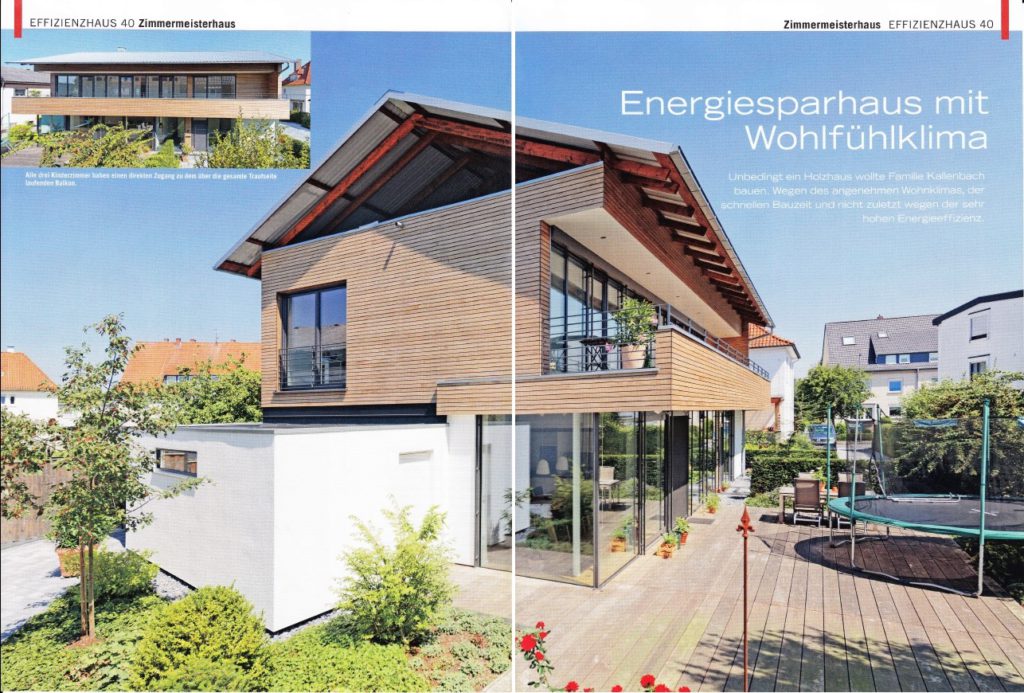 Energiesparhaus – aus Holz - Zeitungsartikel in "EffizienzHäuser - Vom Energiespar- bis zum Plus-Haus"  erschienen