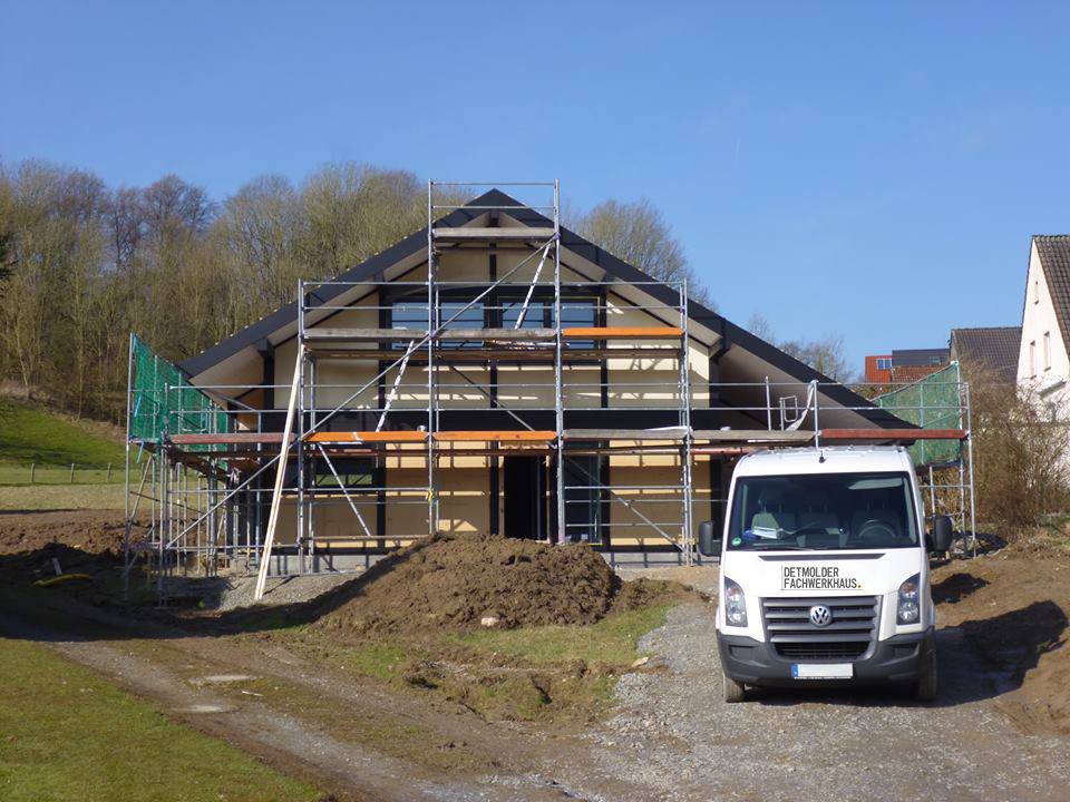 Detmolder Fachwerkhaus - Rohbaumontage abgeschlossen