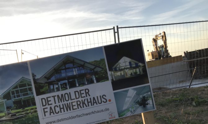 Detmolder Fachwerkhaus Baustelle