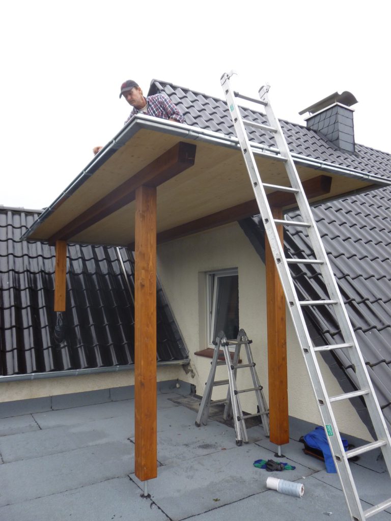 Moderner Anbau mit Dachterasse in Detmold - Anbau mit Dachterrasse