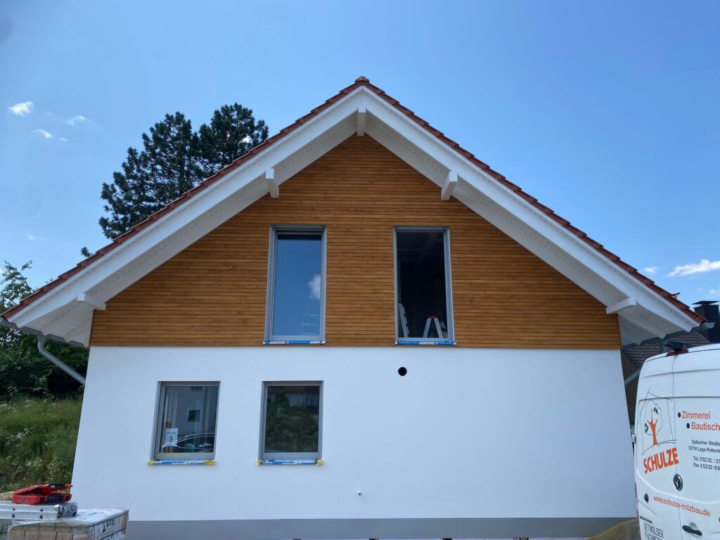 Einfamilienhaus in Werther - Einfamilienhaus mit Holz-/Putzfassade