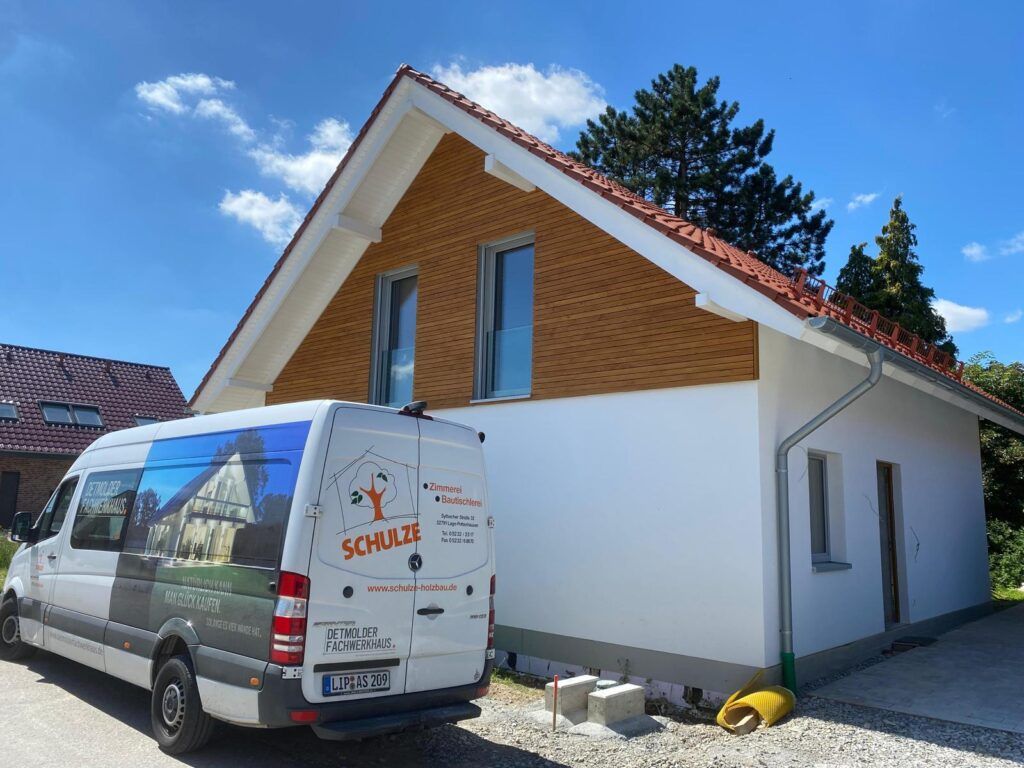 Einfamilienhaus in Werther - Einfamilienhaus mit Holz-/Putzfassade